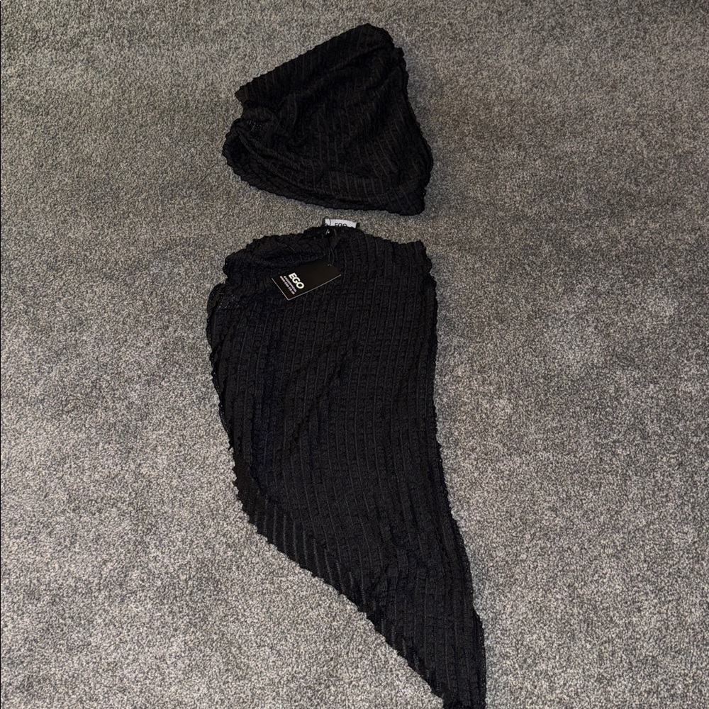 EGO Black Textured Knit Ensemble - Picture 2 of 5